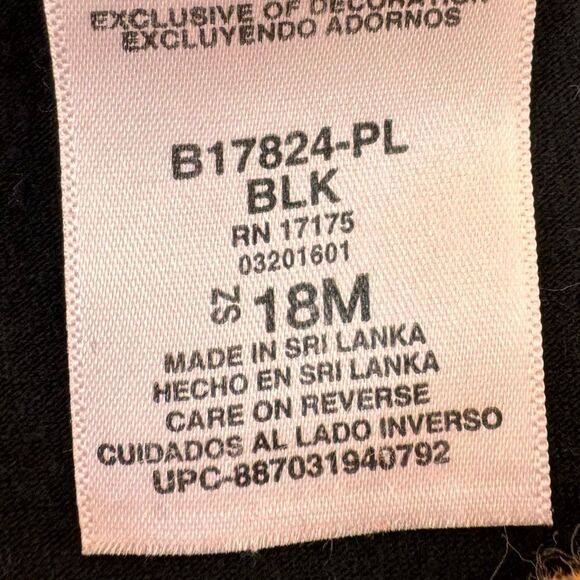 Bonnie Jean Girls Long Sleeve Colorful Halloween Pumpkin Shirt Dress. 18 Months. - Picture 6 of 7